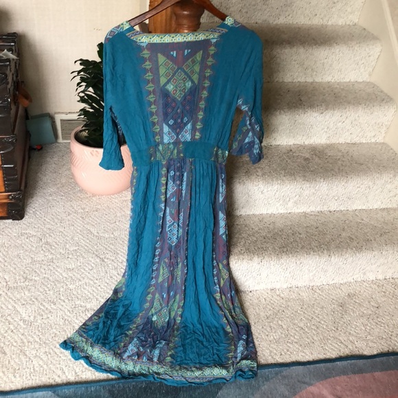Earthbound Boho Geometric Maxi Dress - Picture 7 of 13